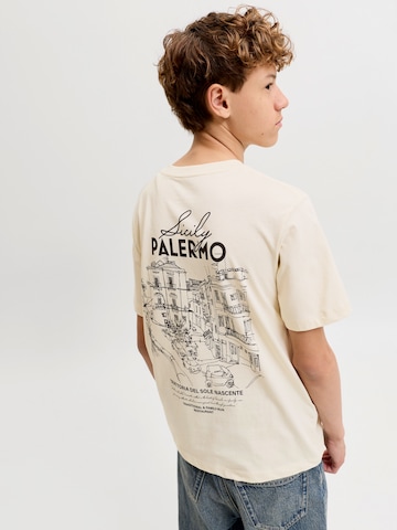 Jack & Jones Junior T-shirt 'JORVacation' i vit: framsida