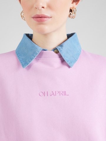 OH APRIL Sweatshirt 'Positive' in Lila