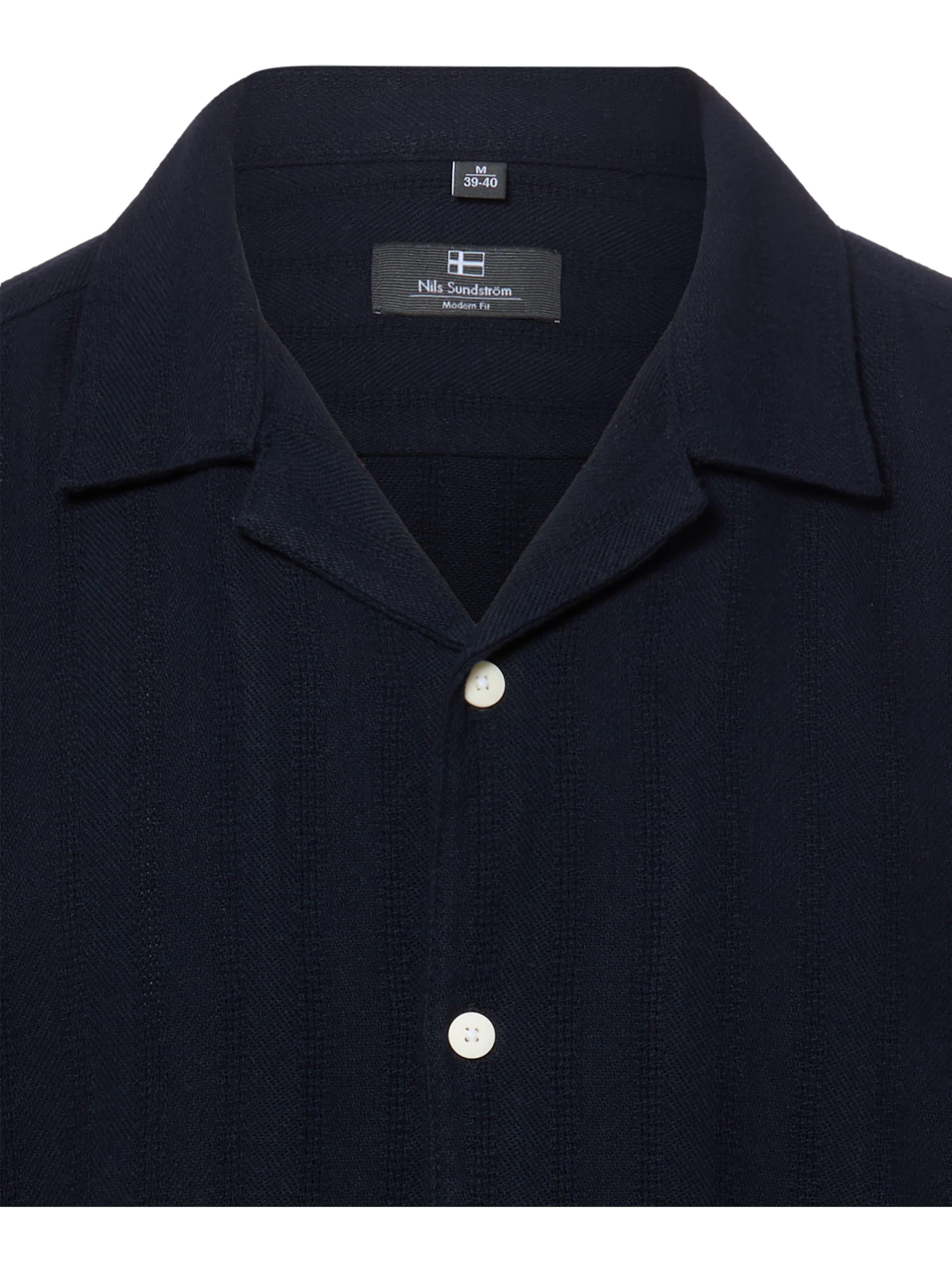 Nils Sundström Comfort fit Overhemd in Blauw