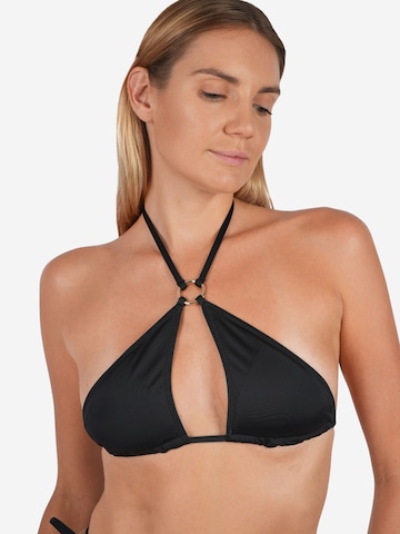 Kadoo Triangel Bikinitop in Zwart: voorkant