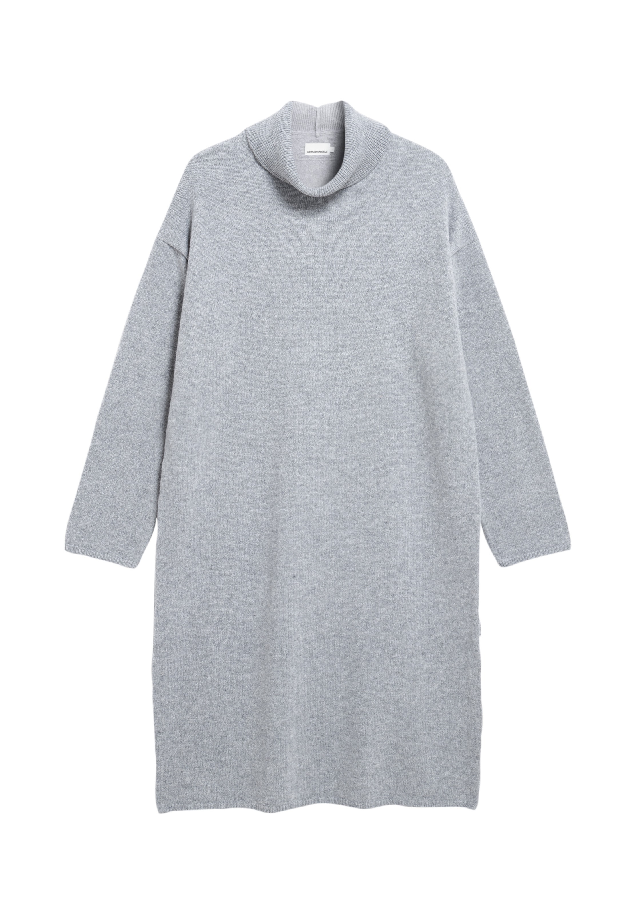 ARMEDANGELS Gebreide jurk in Grijs: voorkant