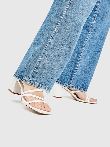 Pull&Bear Strap Sandals in White