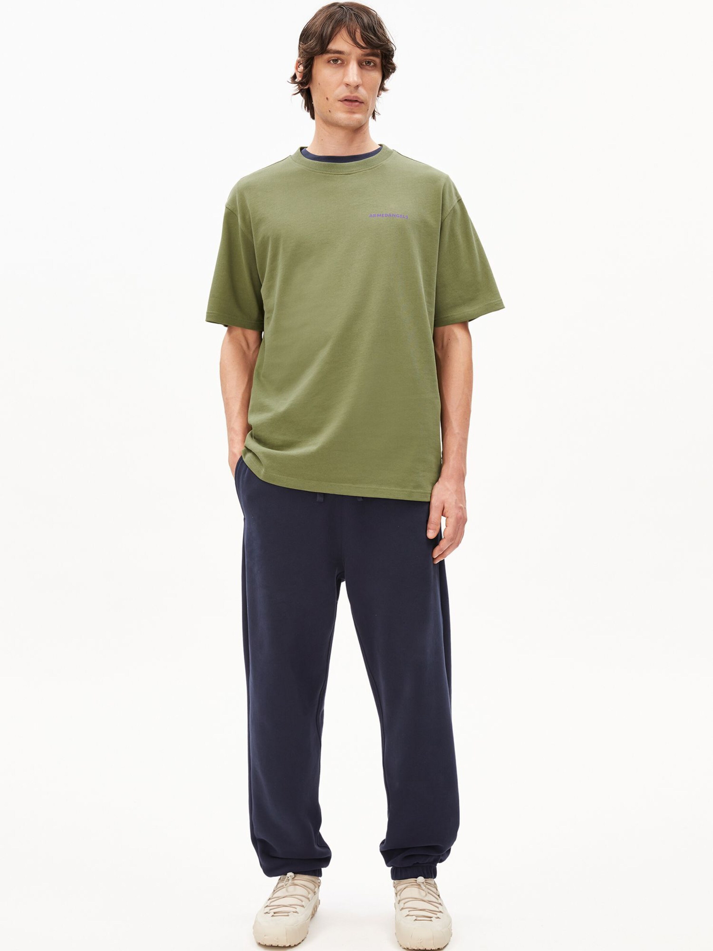 ARMEDANGELS Shirt in Groen: voorkant