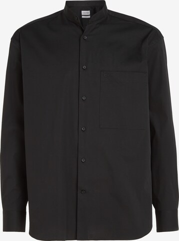 Calvin Klein Button Up Shirt in Black: front