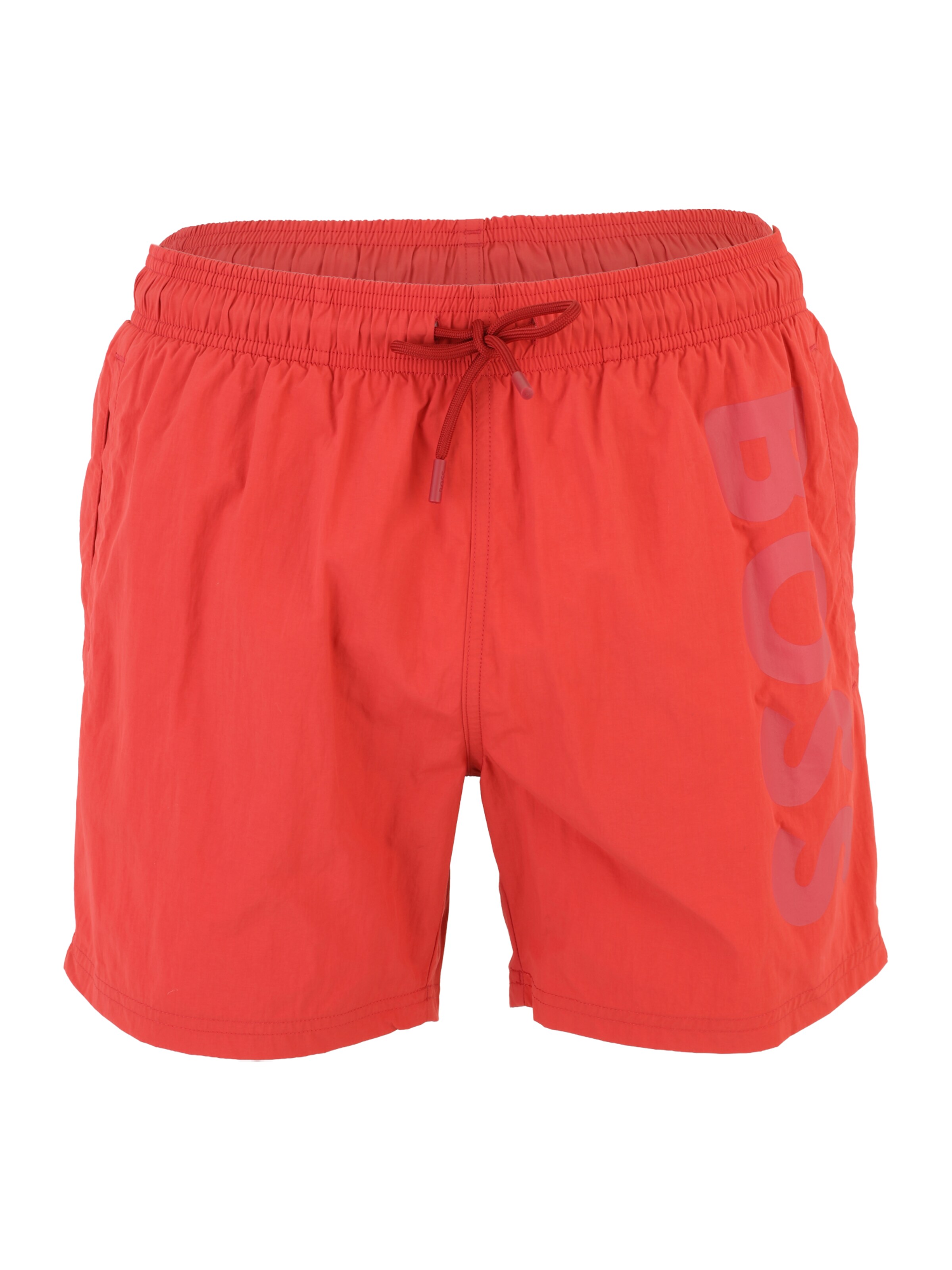 BOSS Plavecké šortky 'Octopus' - Červená: predná strana