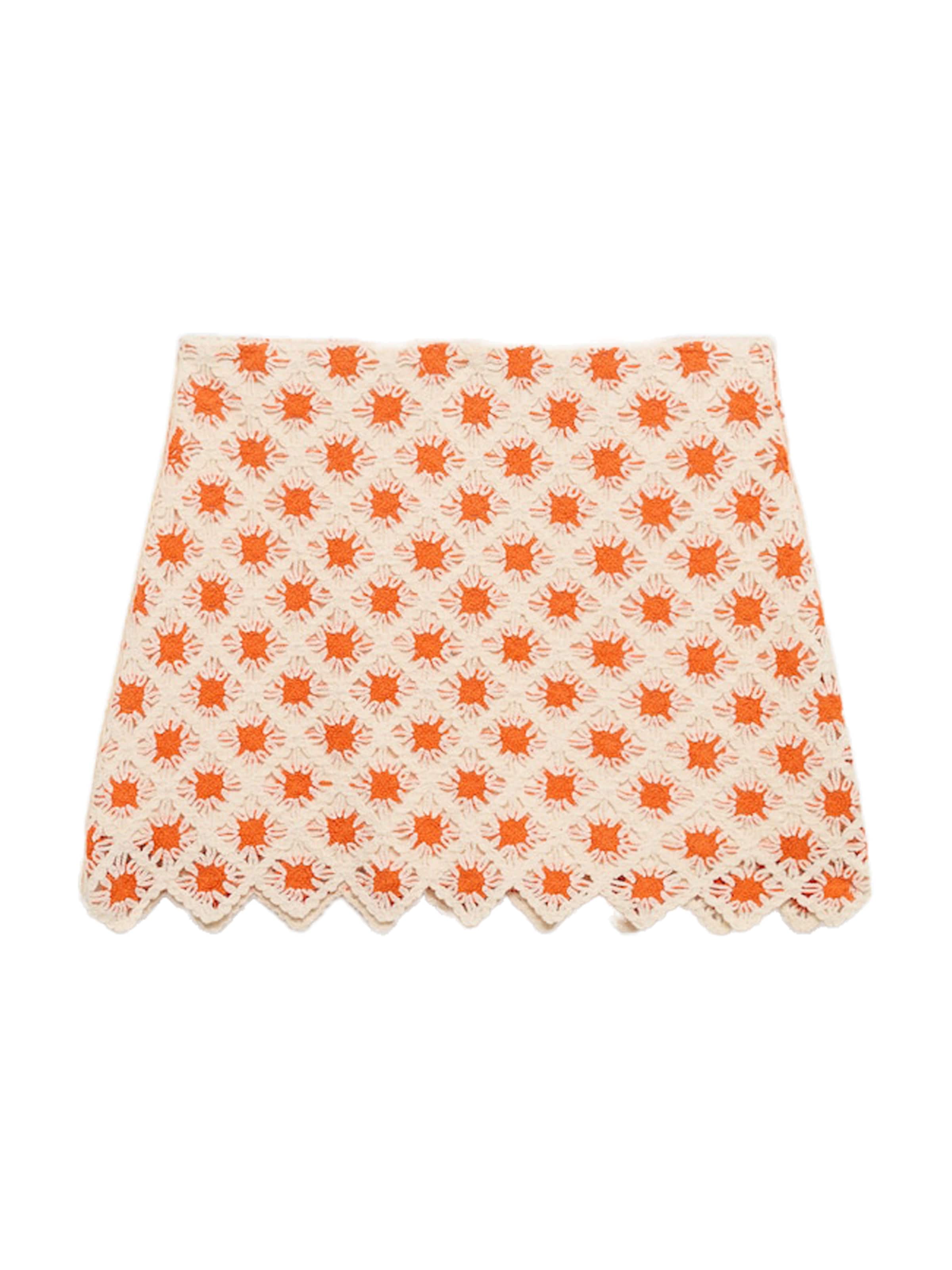 Fustă 'CAMERON' de la MANGO pe portocaliu: față