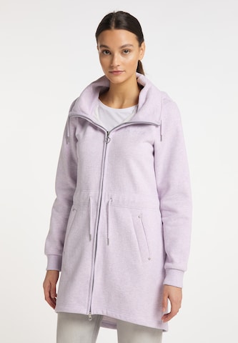 MYMO Zip-Up Hoodie in Purple: front