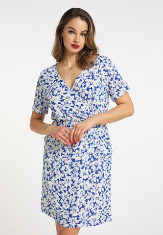 faina Summer Dress in Blue: front