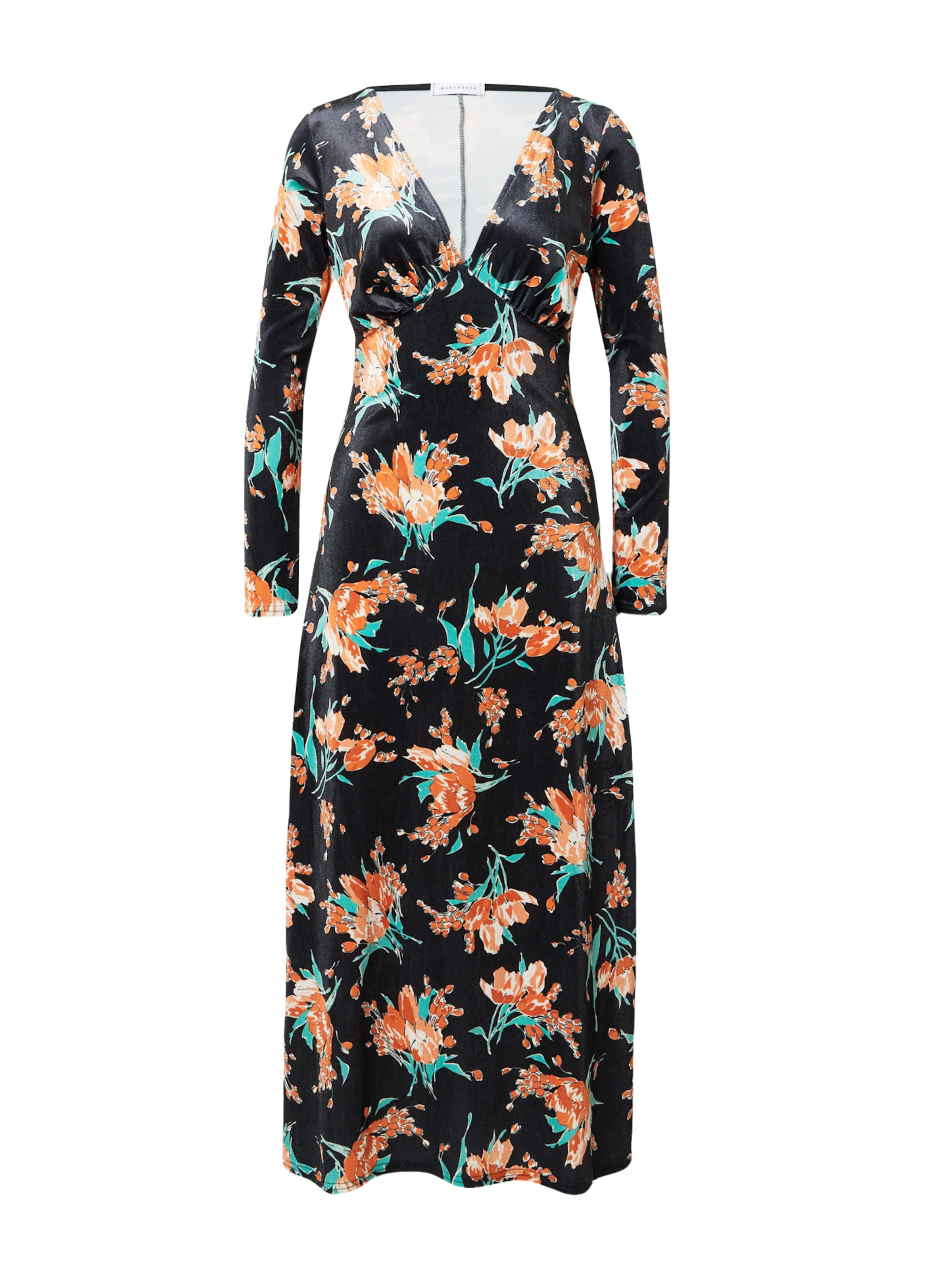 Warehouse Φόρεμα σε μαύρο: μπροστά