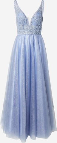 LUXUAR Evening Dress in Blue: front