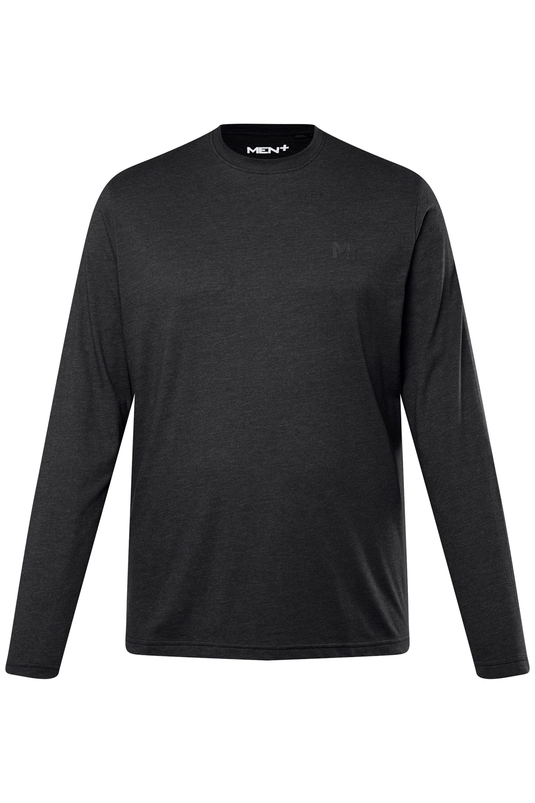 Men Plus Shirt in Schwarz: Vorderseite