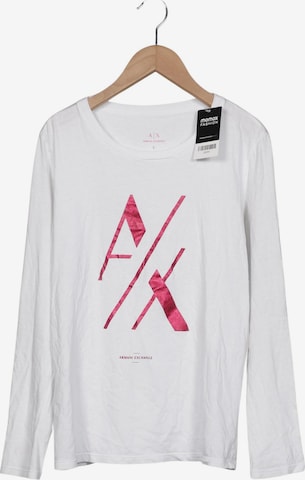 ARMANI EXCHANGE Langarmshirt L in Weiß: Vorderseite