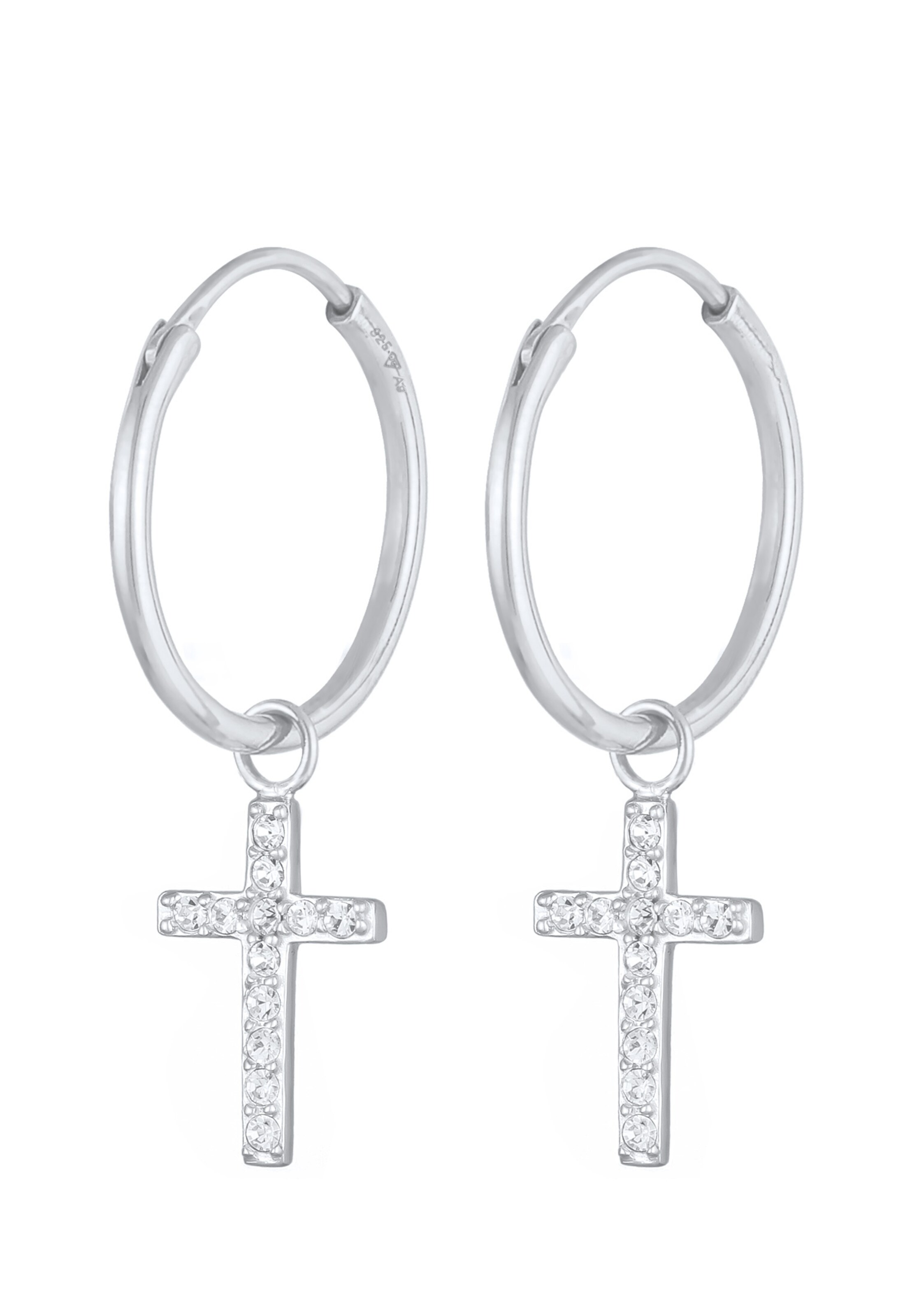 Boucles d'oreilles ELLI en argent : devant