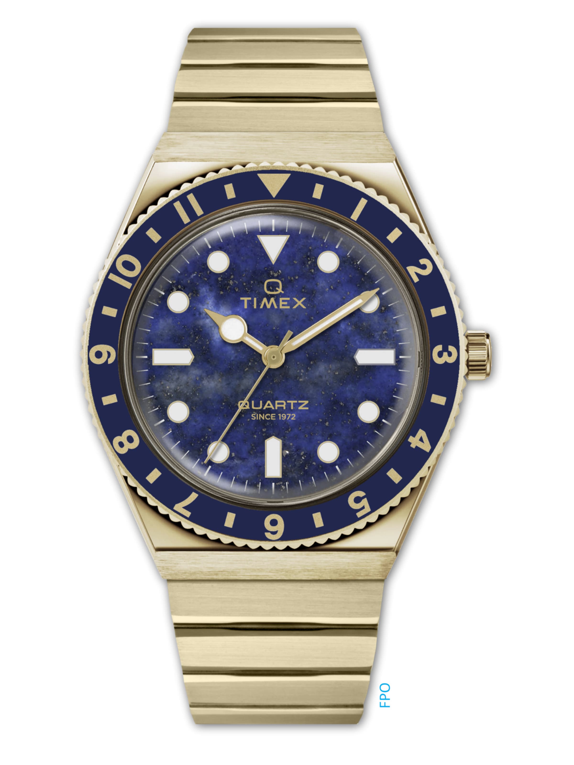 TIMEX Analoguhr 'Q TimexÂ®' in Blau: Vorderseite