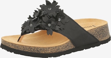 THINK! T-Bar Sandals in Black: front