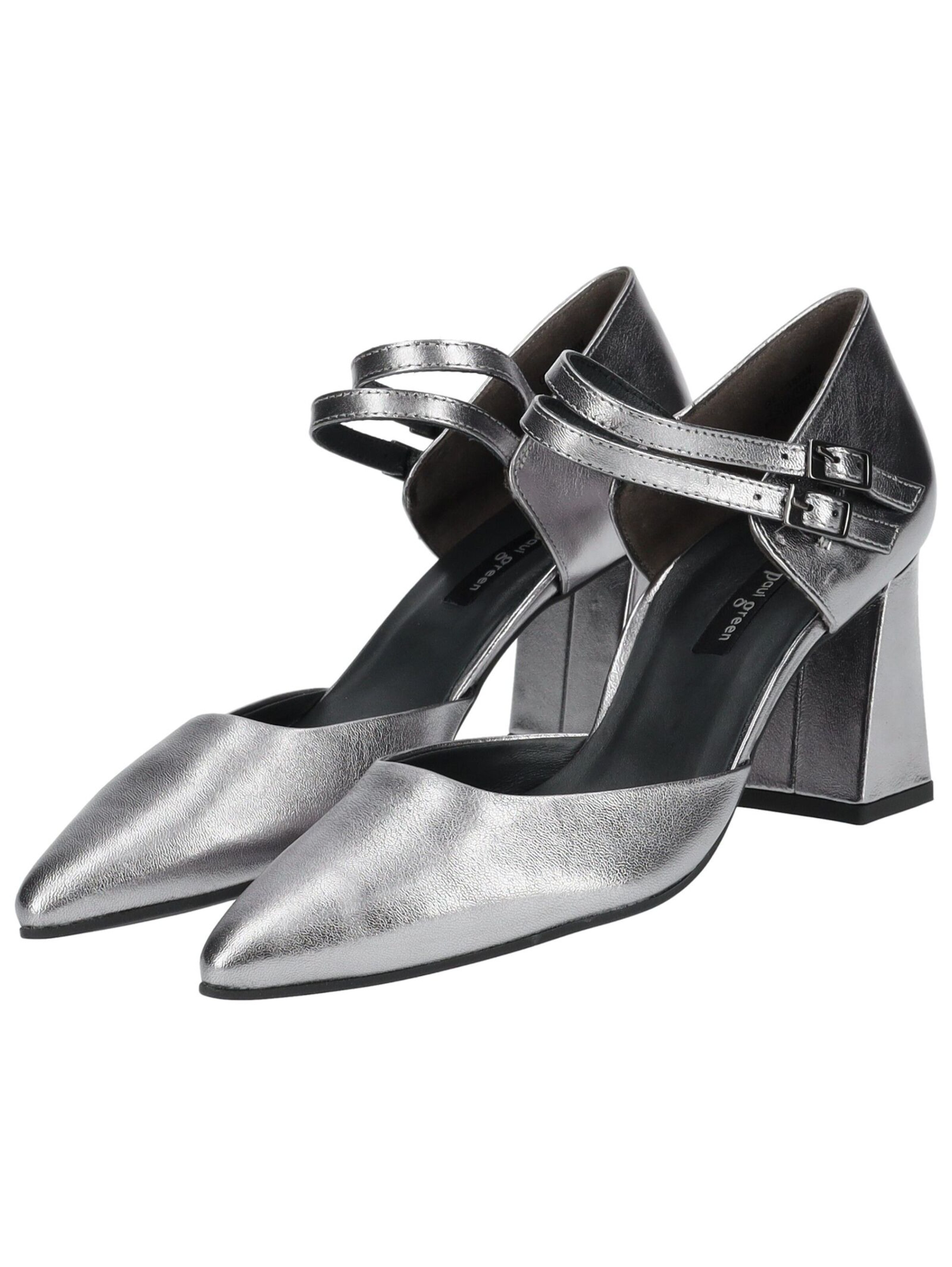 Décolleté sling di Paul Green in argento