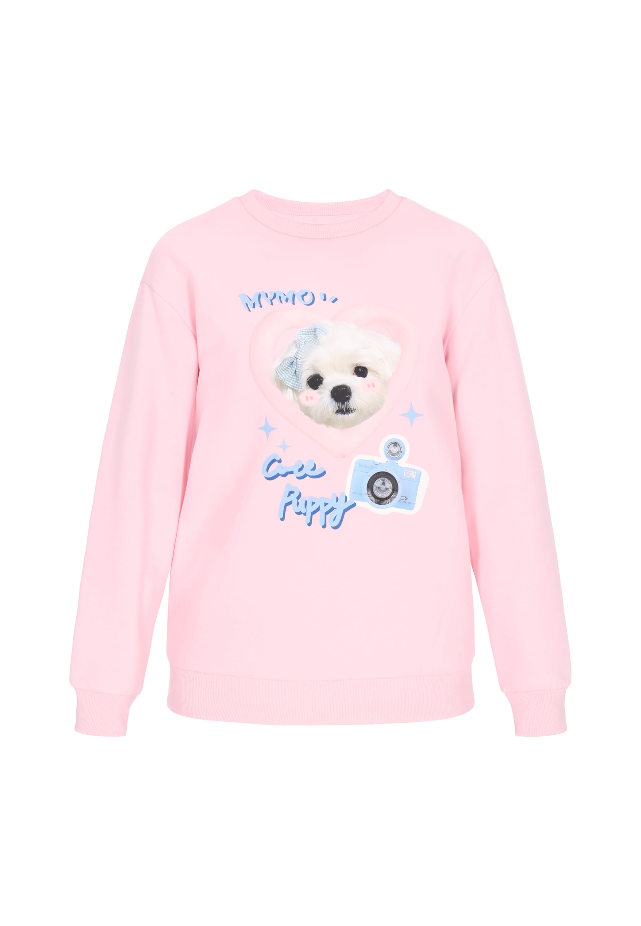 MYMO Sweatshirt 'Pop' in Pink: front