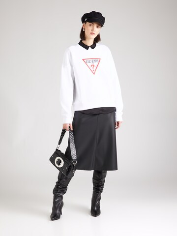 GUESS JEANS - Sudadera 'ICONIC' en blanco