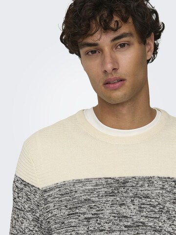 Only & Sons Sweater in Grey