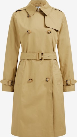 WE Fashion Between-seasons coat in Brown: front