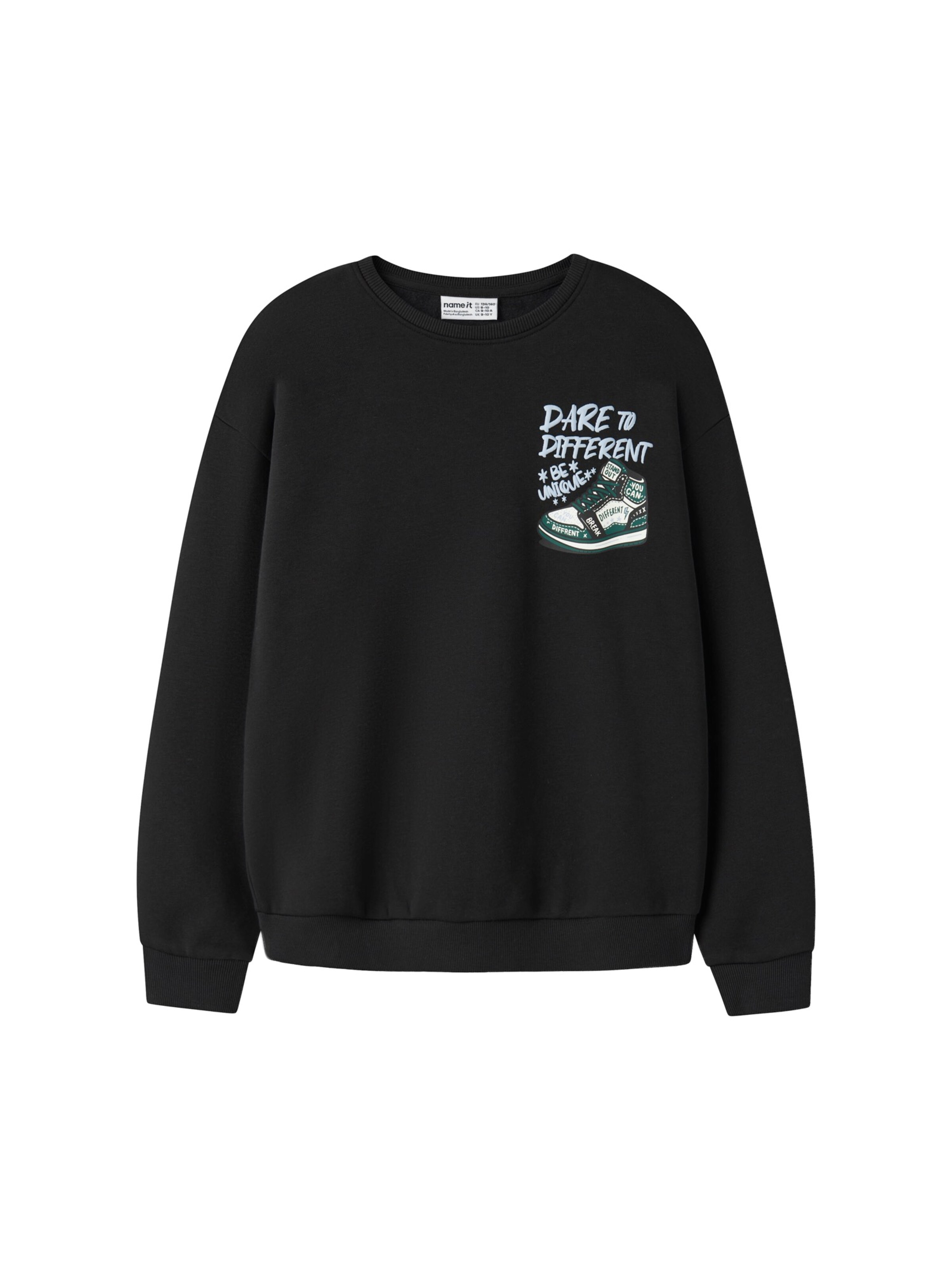 NAME IT Sweatshirt 'NKMNEO' in Black: front