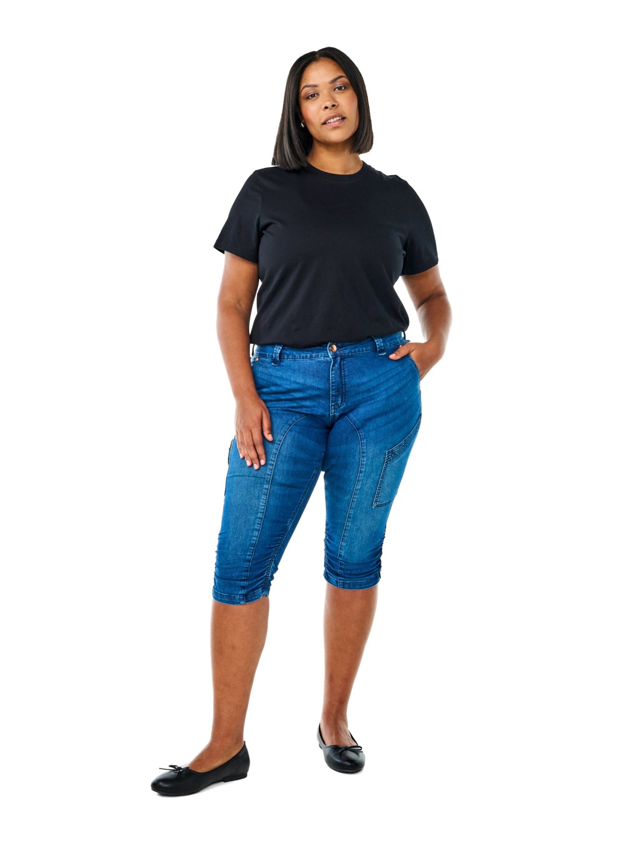 Zizzi Слим Джинсы в Синий