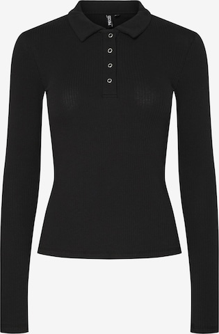 juoda PIECES Marškinėliai 'PCKITTE': priekis