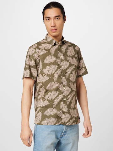 Casual Friday Regular fit Button Up Shirt 'Anton' in Green: front