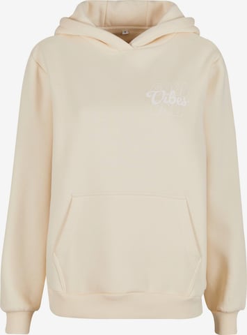 smėlio Miss Tee Megztinis be užsegimo 'Good Vibes': priekis