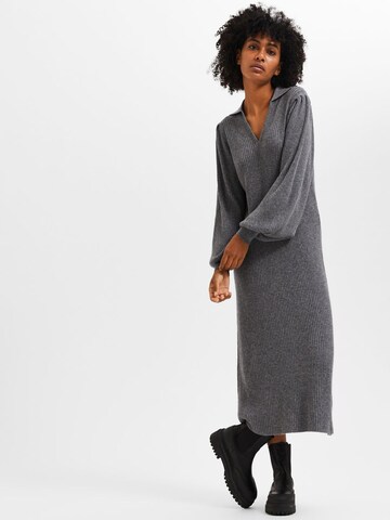 SELECTED FEMME Knitted dress in Grey