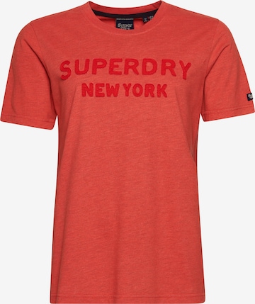 Superdry T-Shirt 'Vintage Stack' in Pink: predná strana