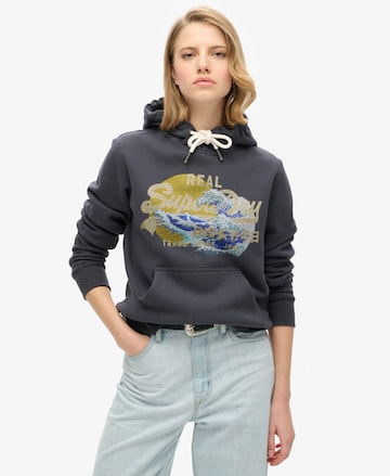 Superdry Sweatshirt 'Tokyo' in Grey: front
