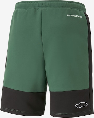 Regular Pantalon 'Porsche Legacy' PUMA en vert