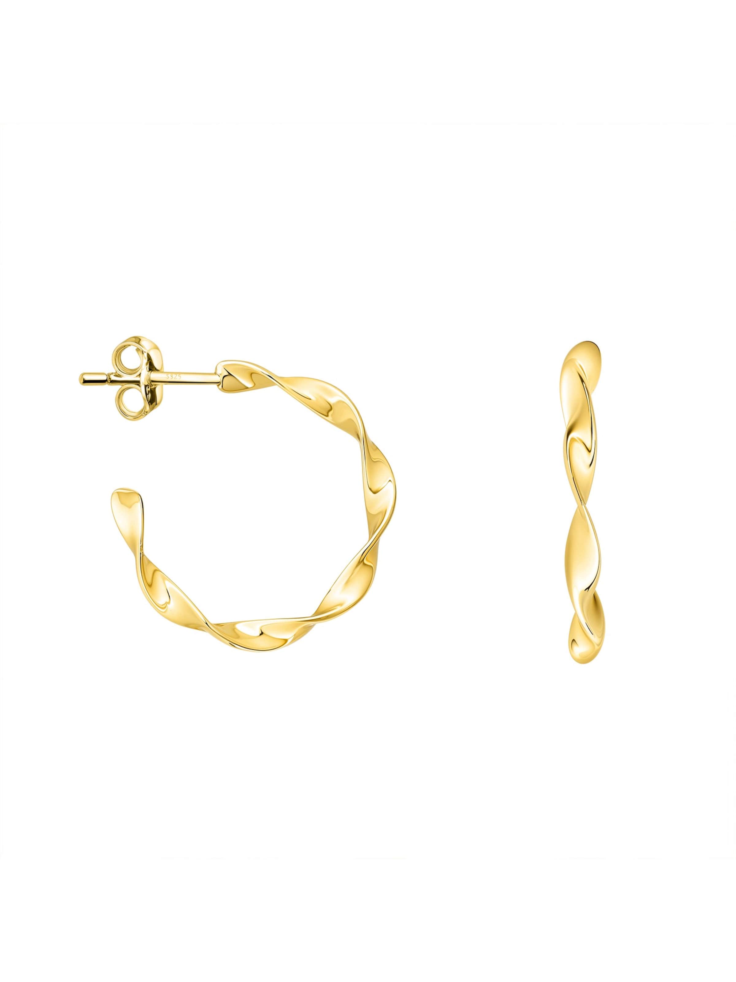 Sofia Milani Earrings 'Twisted' in Gold: front