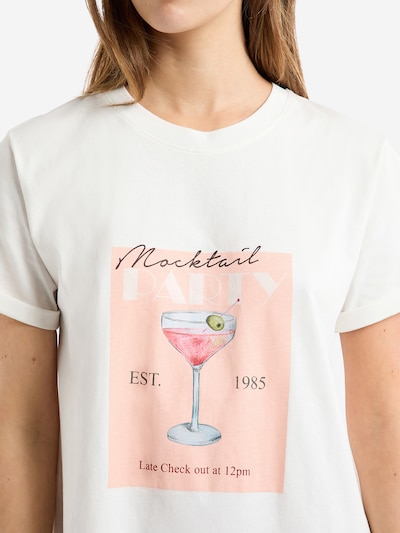 ETAM Schlafshirt 'Party' in pfirsich / pink / naturweiß, Produktansicht