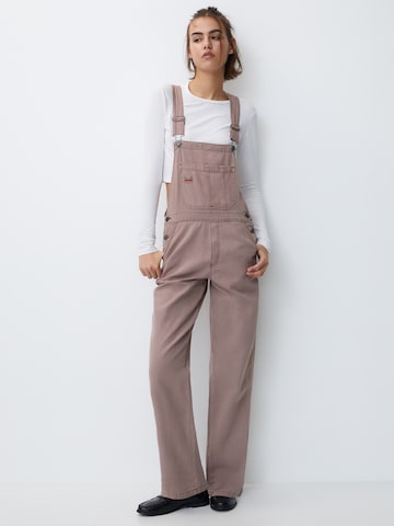 Pull&Bear Normální Laclové kalhoty – pink: přední strana