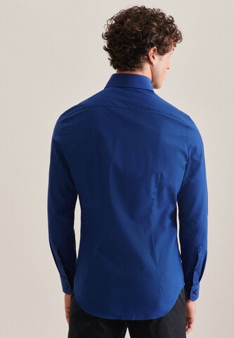 SEIDENSTICKER Slim Fit Hemd in Blau