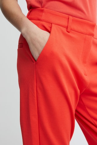 ICHI Tapered Broek 'KATE' in Rood