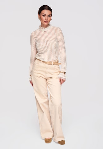 Ombre Blouse in Beige