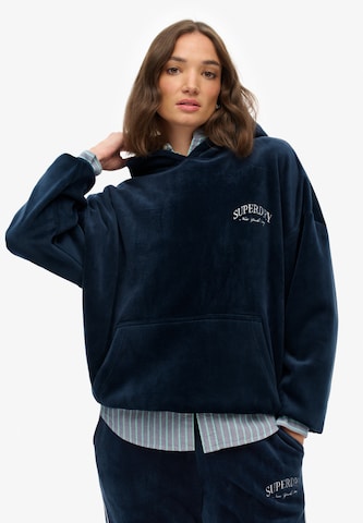 Superdry Sweatshirt 'Country Club' in Zwart: voorkant