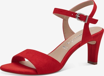 TAMARIS Strap Sandals in Red: front