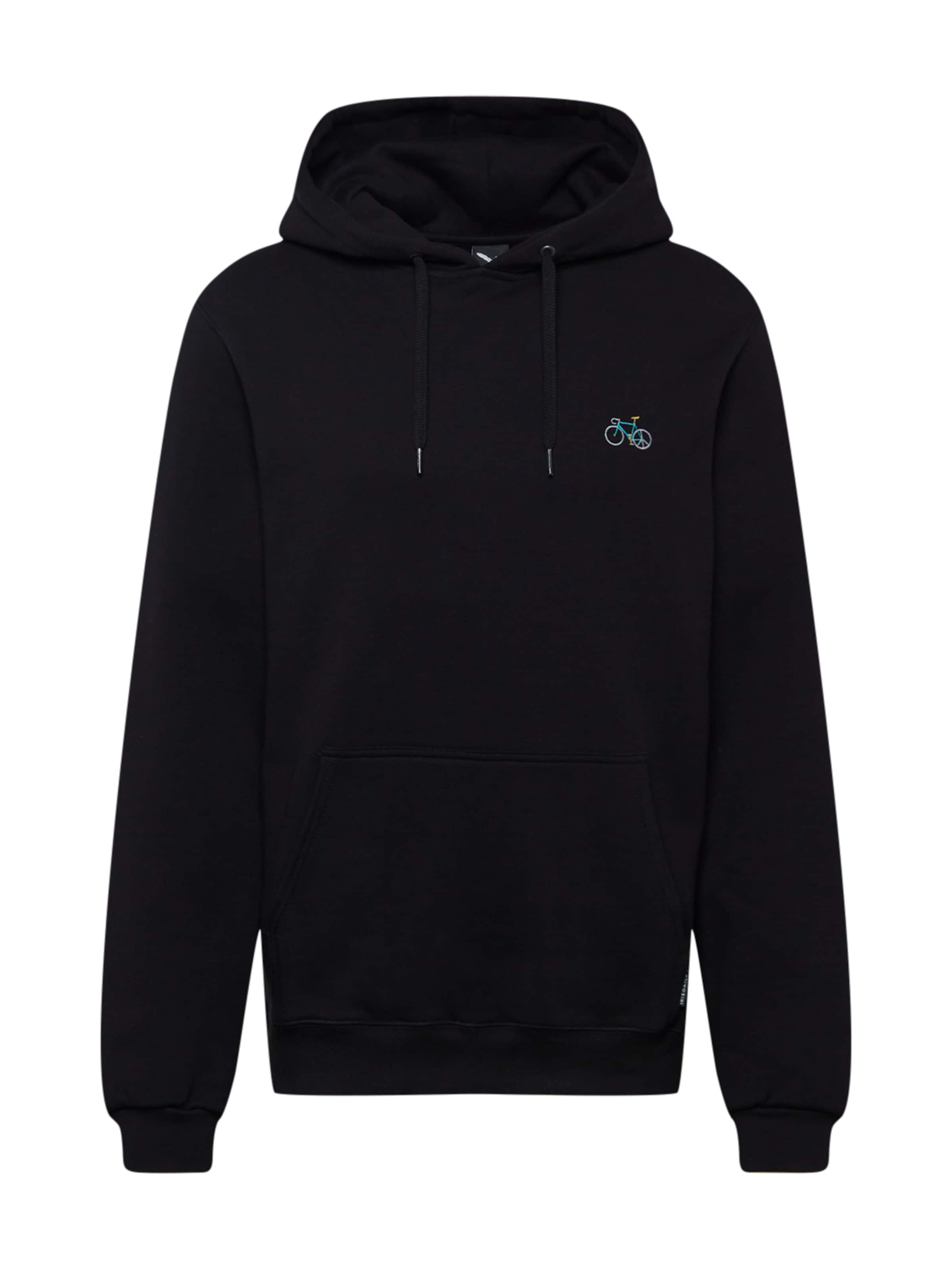 Iriedaily Μπλούζα φούτερ 'Peaceride' σε μαύρο: μπροστά