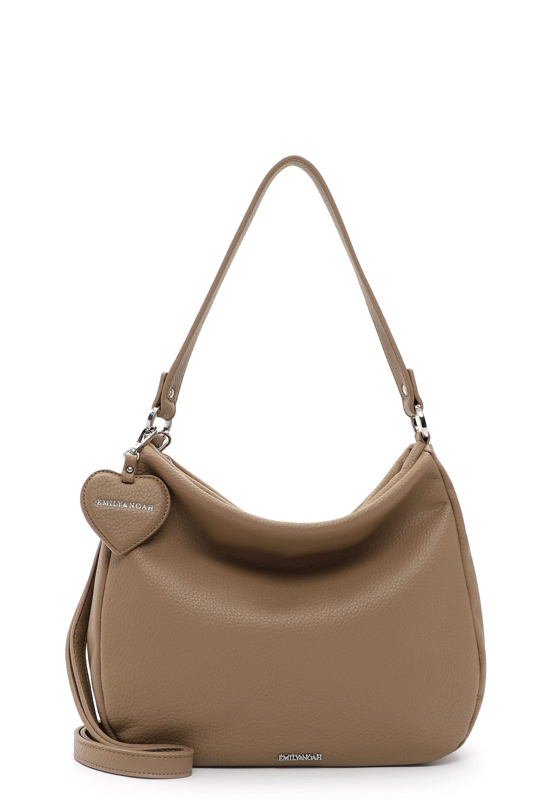 Emily & Noah Schoudertas 'Enie' in Grijs: voorkant