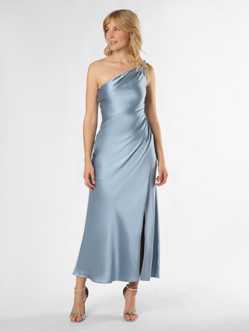 Robe de soirée Marie Lund en bleu : devant