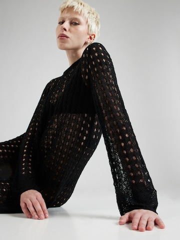 Rochie tricotat 'ALINE' de la Noisy may pe negru
