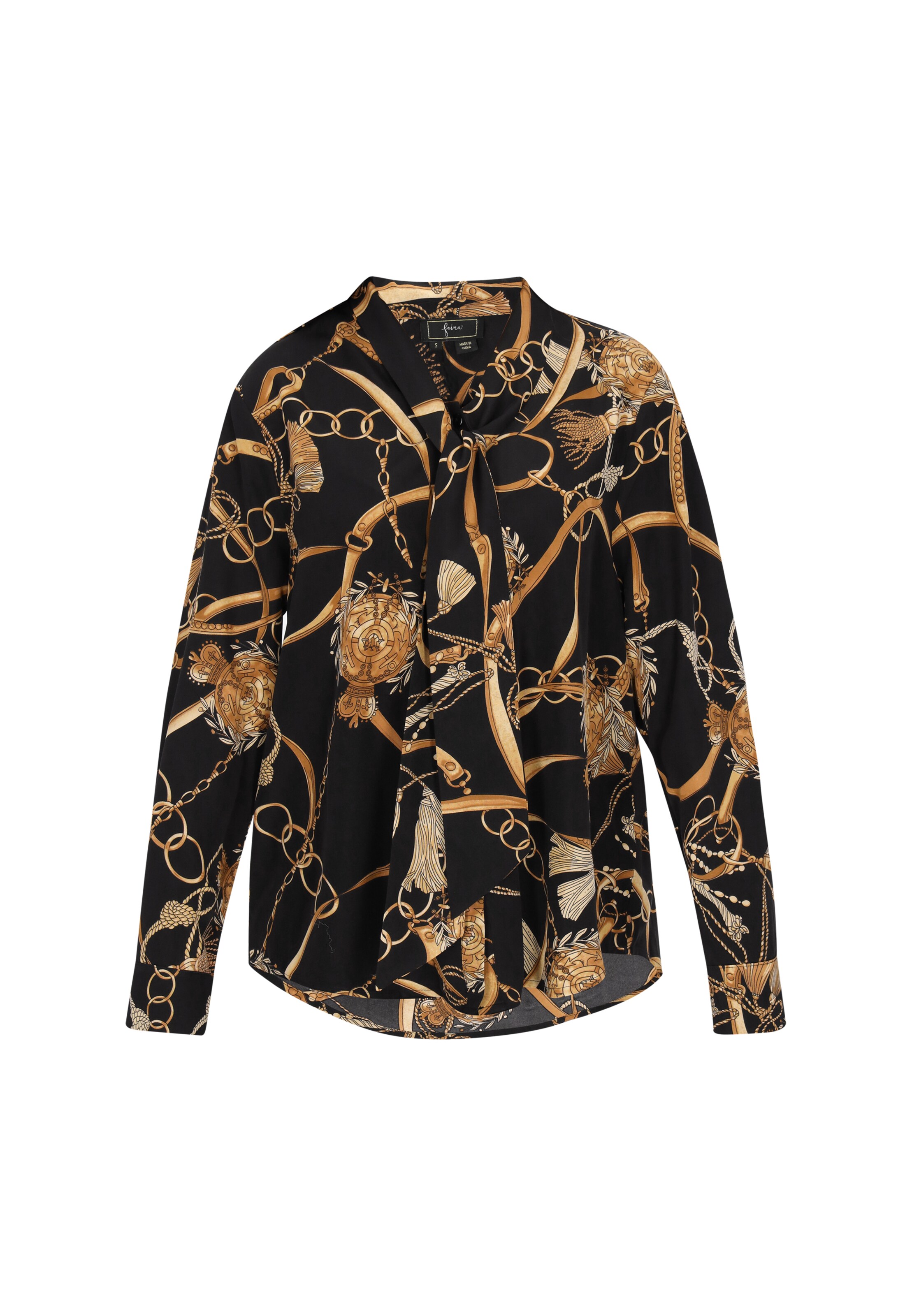 faina - Blusa em preto: frente