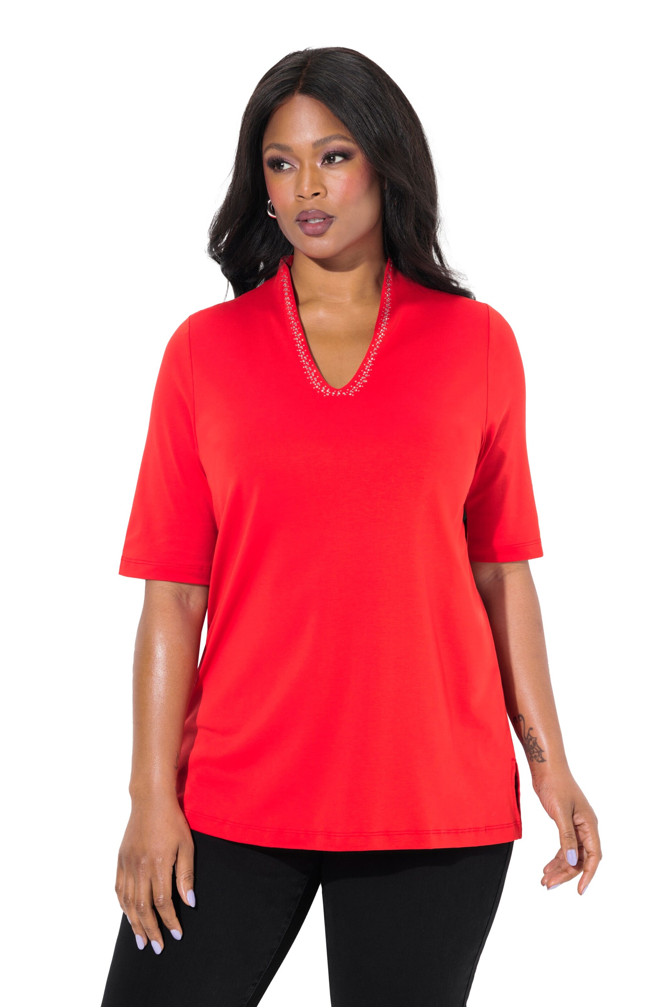 Ulla Popken Shirt in Red: front