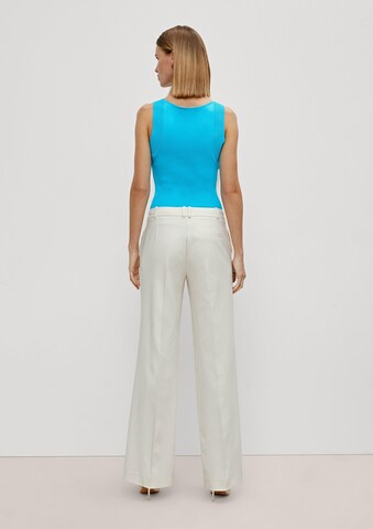 Wide Leg Pantalon à plis COMMA en beige