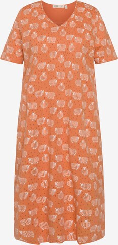 Chemise de nuit Ulla Popken en orange : devant