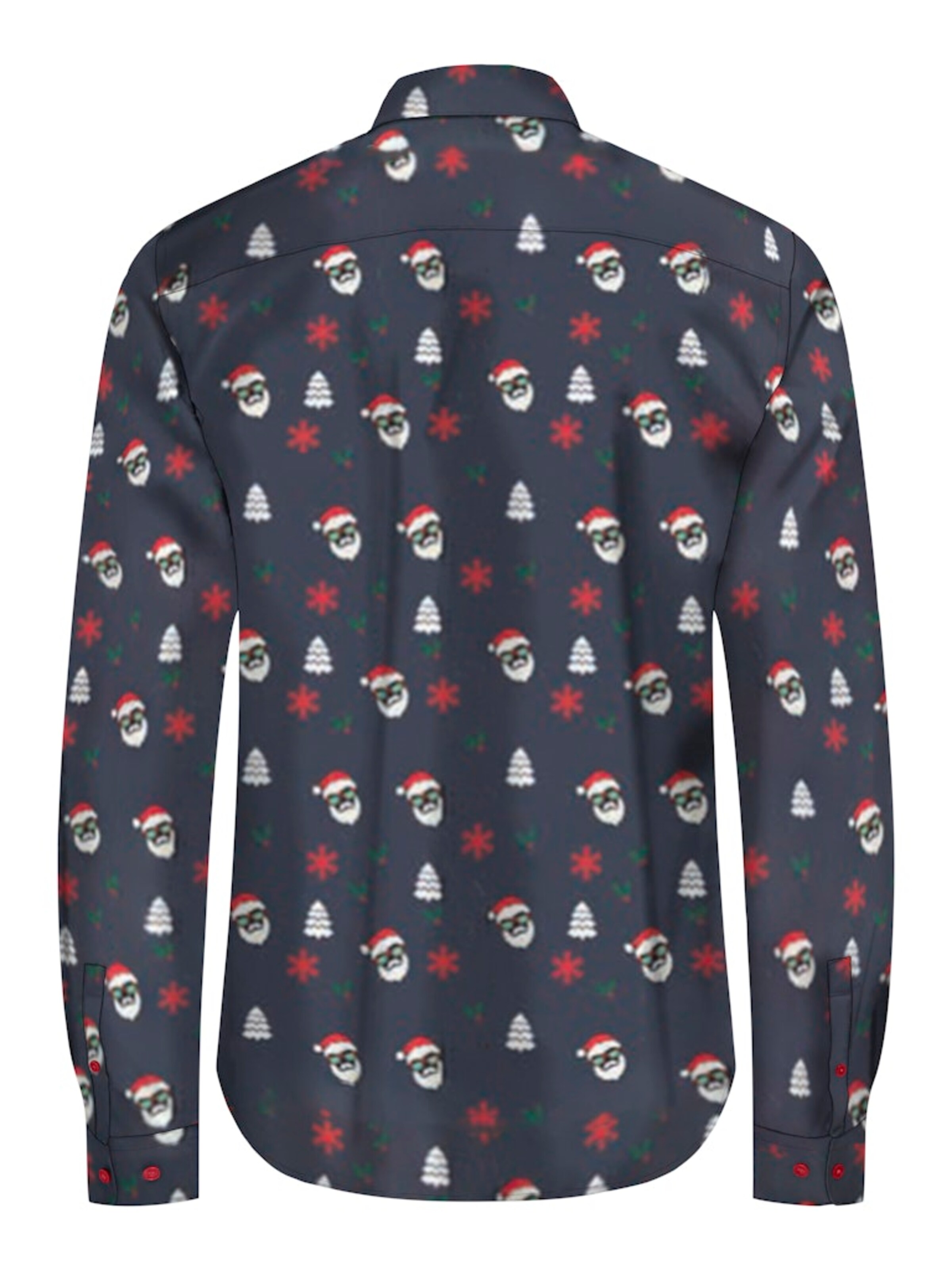 Coupe slim Chemise 'ONSELF XMAS' Only & Sons en gris